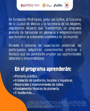 Detalles del programa Mujeres que Transforman